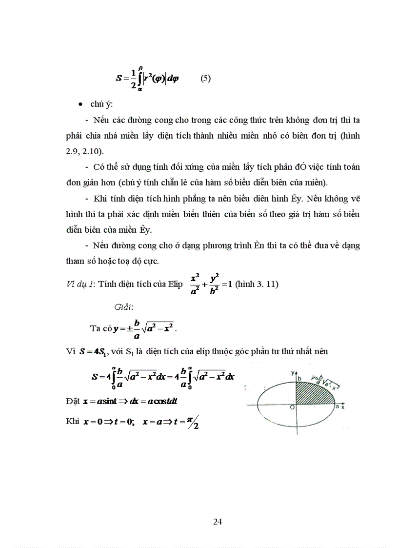 image for page ứng dụng tích phân vào tính diện tích và thể tích