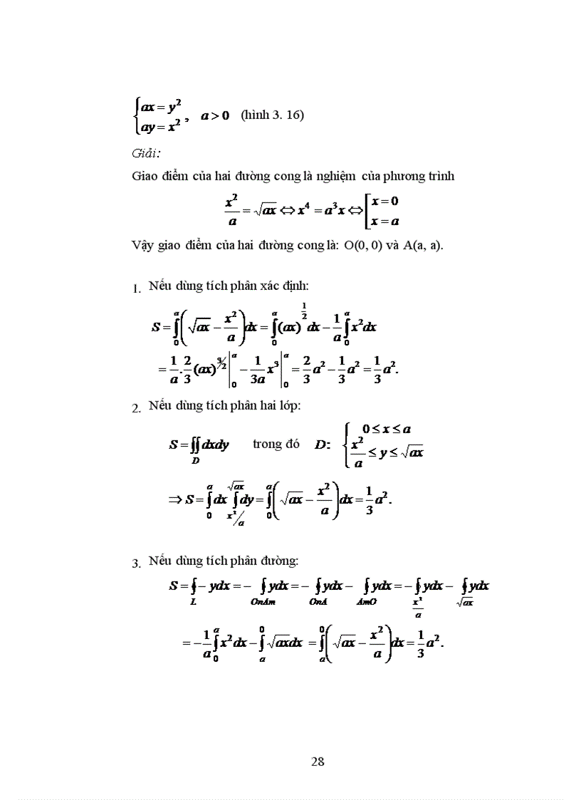 image for page ứng dụng tích phân vào tính diện tích và thể tích