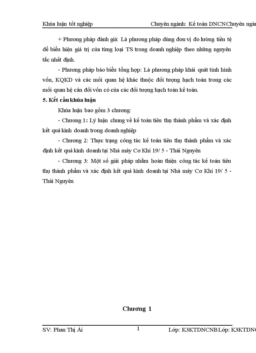 image for page Kế toán tiêu thụ thành phẩm và xác định kết quả kinh doanh tại Nhà máy Cơ Khí 19 5 Thái Nguyên