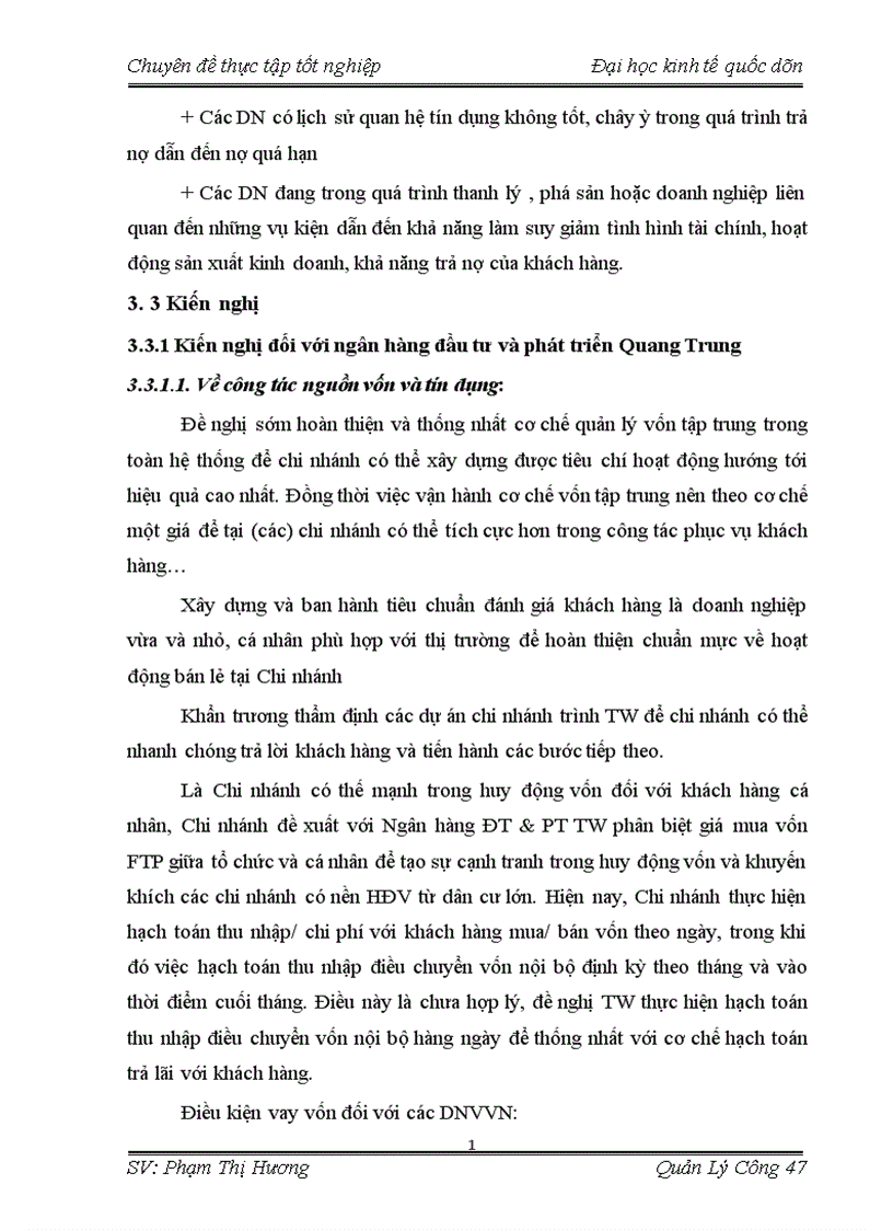 image for page Quản lý hoạt động tín dụng đối với DNVVN tại NHĐT PT Việt Nam chi nhánh Quang Trung Hà Nội