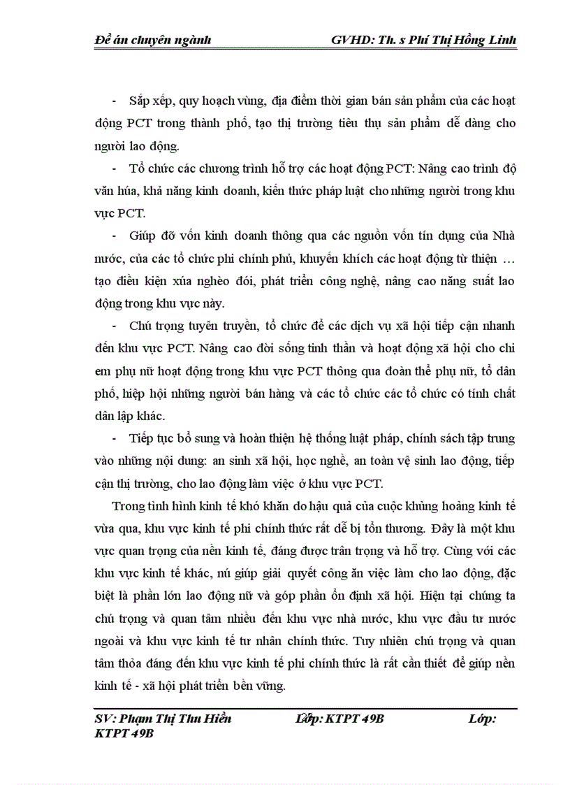 image for page Giải pháp nâng cao vai trò của khu vực phi chính thức trong giải quyết việc làm cho lao động nữ ở Hà Nội giai đoan 2011 2015