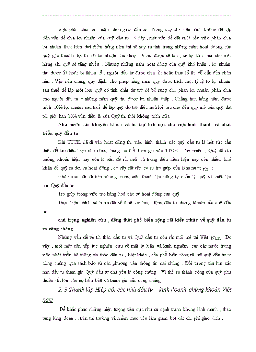 image for page vấn đề chia lợi nhuận của quỹ đầu tư