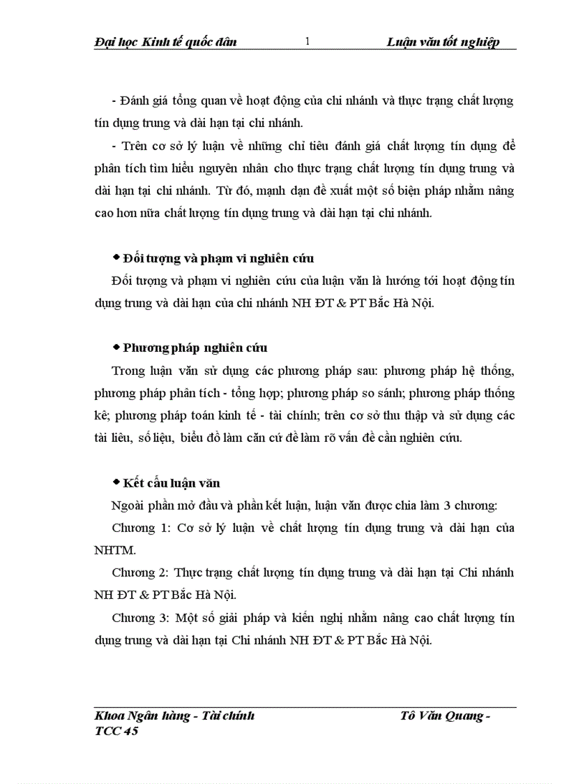 image for page Nâng cao chất lượng hoạt động tín dụng trung và dài hạn tại chi nhánh Ngân hàng Đầu tư và Phát triển Bắc Hà Nội 1