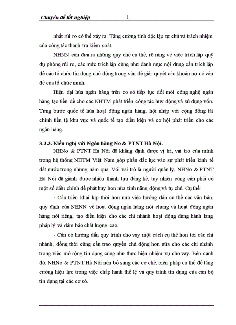 image for page Giải pháp nâng cao chất luợng tín dụng đối với Ngân hàng thương mại tại ngân hàng No PTNT chi nhánh Đống Đa