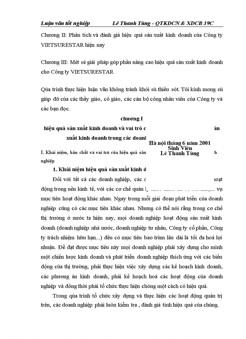 image for page Một số biện pháp nâng cao hiều quả sản xuất kinh doanh ở Công ty Vietsuresatr 1