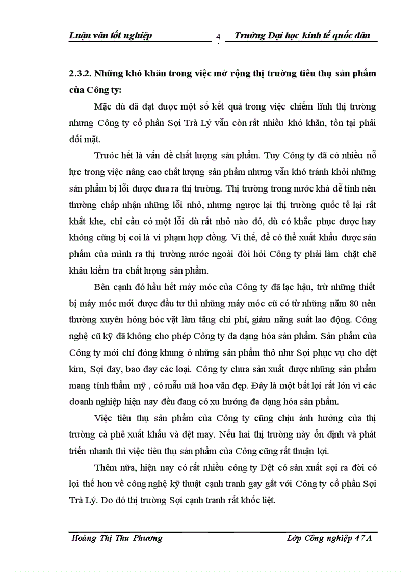 image for page Thực trạng và các giải pháp mở rộng thị trường tiêu thụ sợi dệt kim tại Công ty cổ phần Sợi Trà Lý Thái Bình