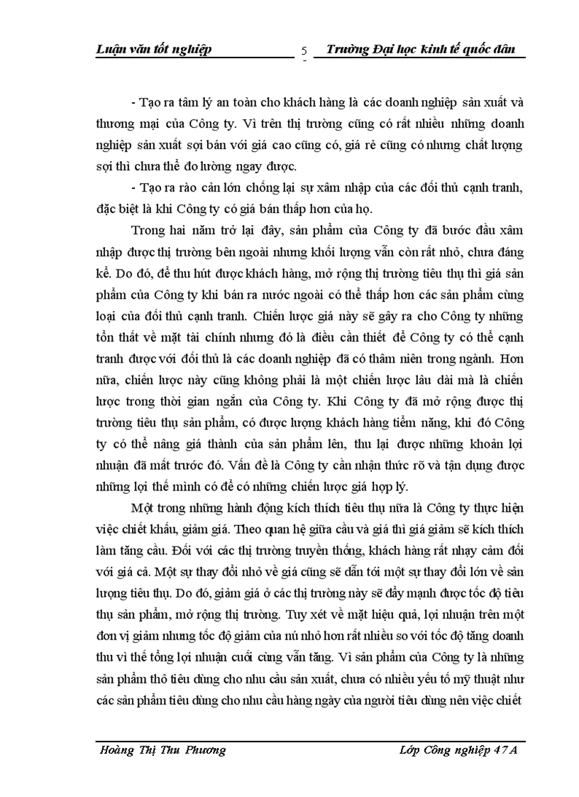 image for page Thực trạng và các giải pháp mở rộng thị trường tiêu thụ sợi dệt kim tại Công ty cổ phần Sợi Trà Lý Thái Bình