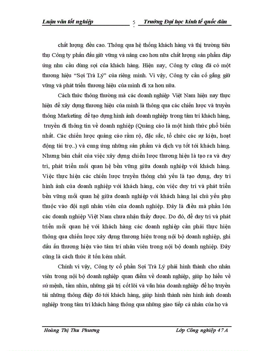 image for page Thực trạng và các giải pháp mở rộng thị trường tiêu thụ sợi dệt kim tại Công ty cổ phần Sợi Trà Lý Thái Bình