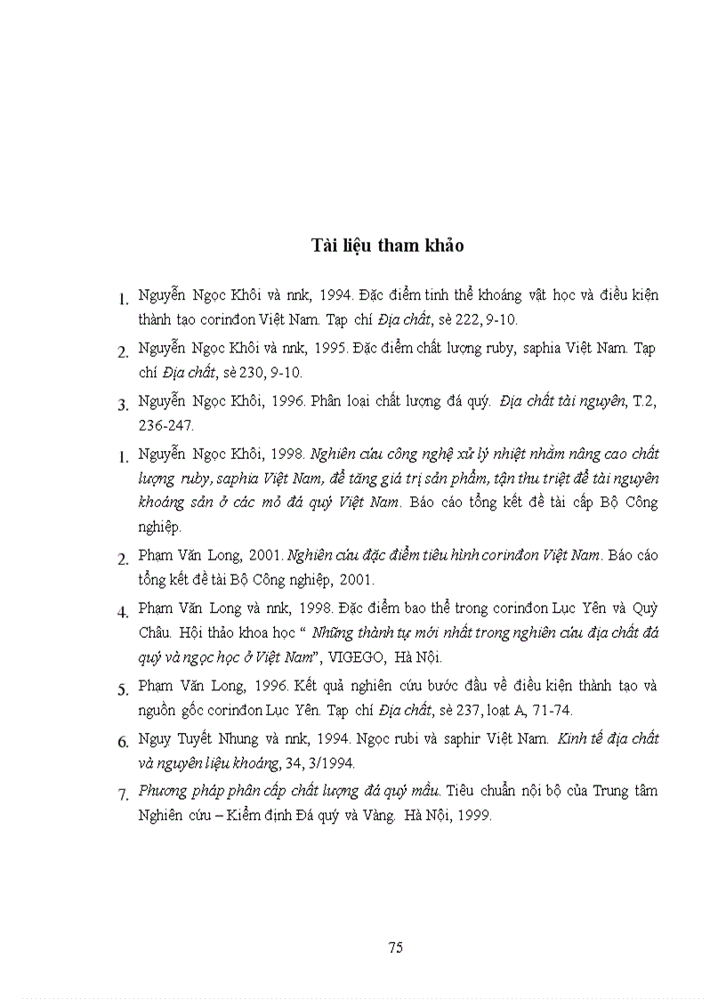 image for page Một số đặc điểm chất lượng và hệ thống phân loại chất lượng ruby saphia Việt Nam 1