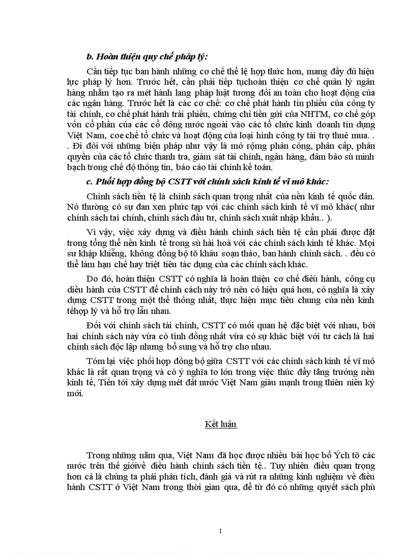 image for page Chính sách tiền tệ ở Việt Nam hiện nay thực trạng và giải pháp 1