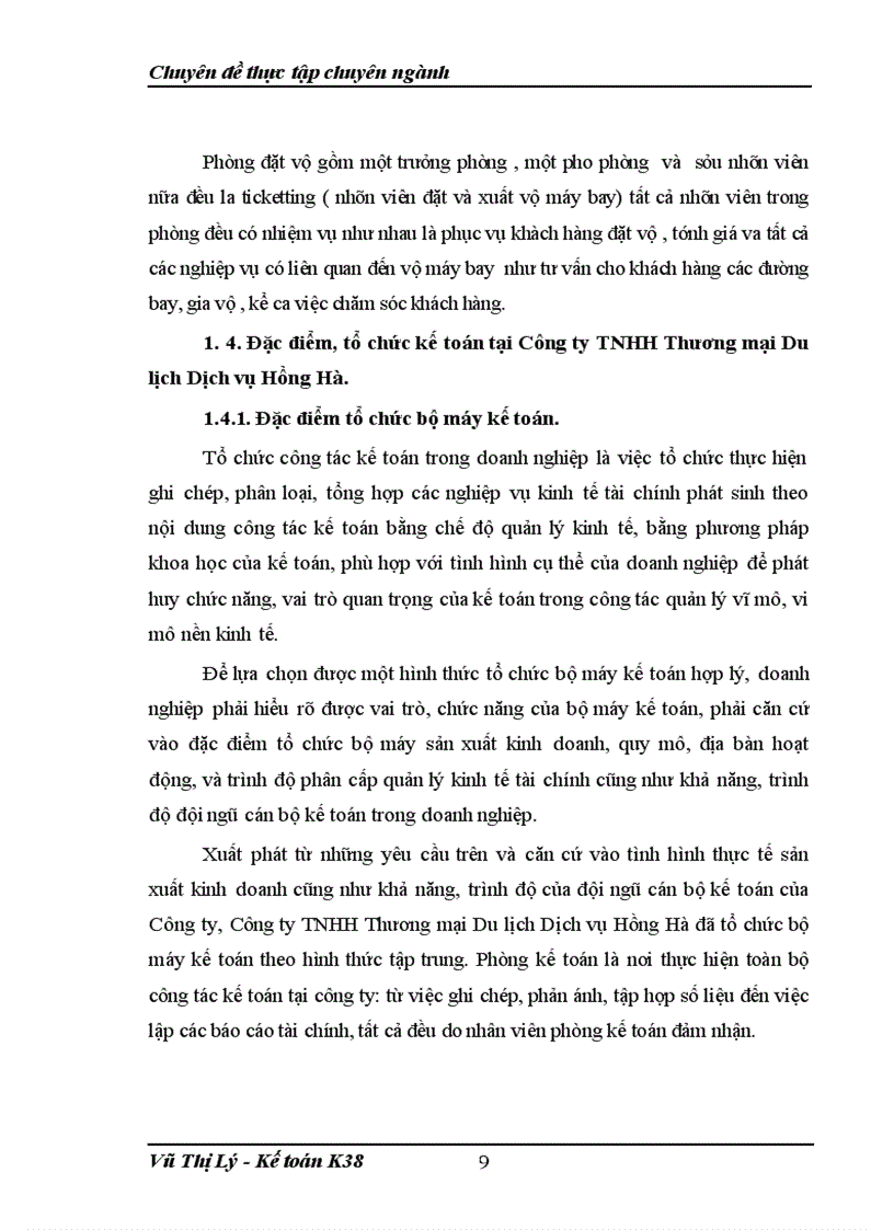 image for page Tìm hiểu kế toán doanh thu chi phí và xác định kết quả hoạt động kinh doanh tại Công ty TNHH TM du lịch dịch vụ Hồng Hà 1