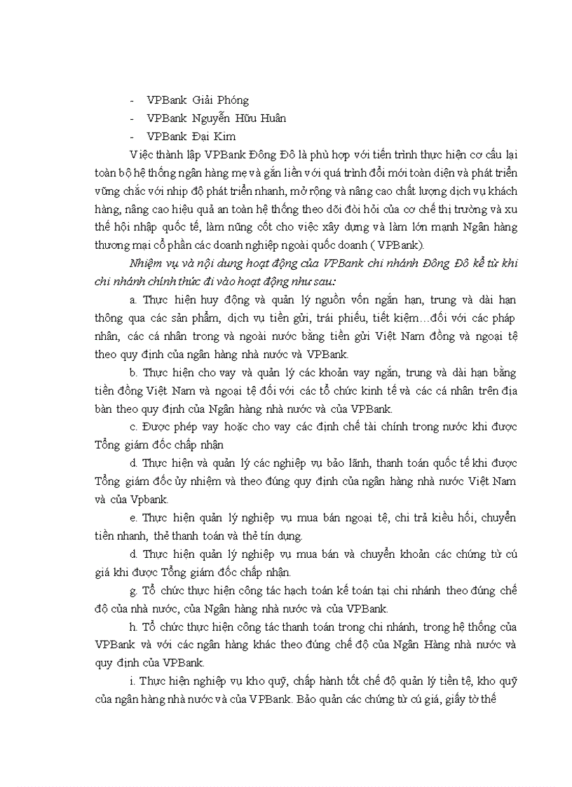 image for page Nâng cao hiệu quả tín dụng tại VPBank Chi nhánh Đông Đô 1