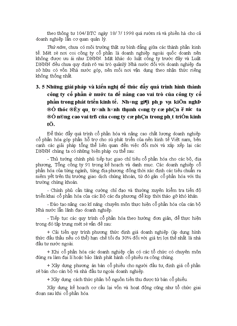 image for page Một số giải pháp nhằm đẩy nhanh quá trình hình thành phát triển và nâng cao vai trò của công ty