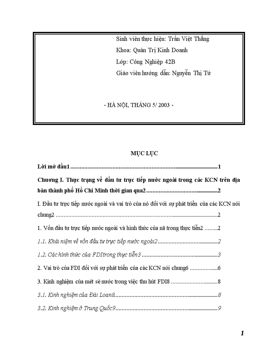 image for page Một số giải pháp nhằm thu hút FDI vào các KCN trên địa bàn Thành phố Hồ Chí Minh 1