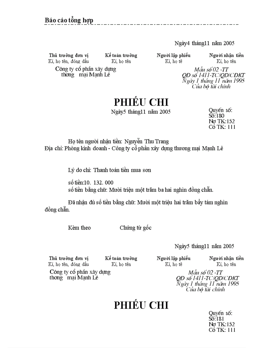 image for page Một số nhận xét và ý kiến đề xuất nhằm hoàn thiện công tác kế toán ở Công ty cổ phần xây dựng thương mại Mạnh Lê 1