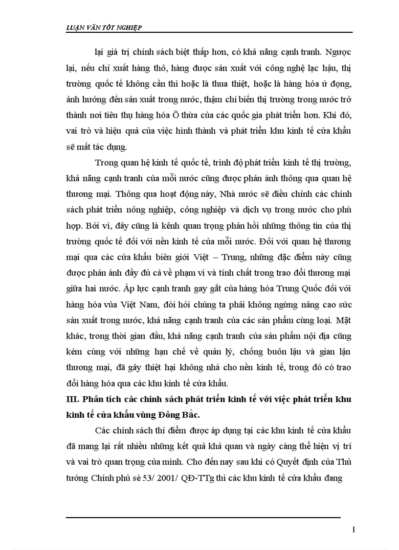 image for page Thực trạng về các khu kinh tế cửa khẩu vùng Đông Bắc