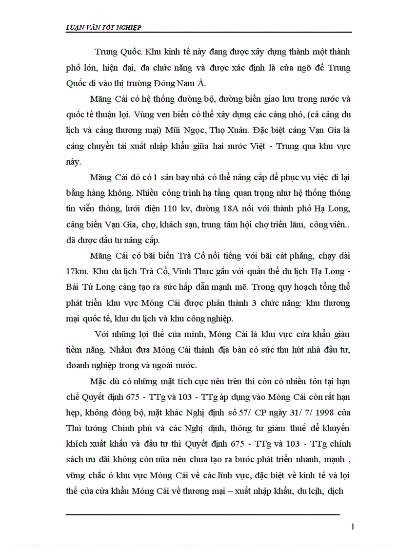 image for page Thực trạng về các khu kinh tế cửa khẩu vùng Đông Bắc