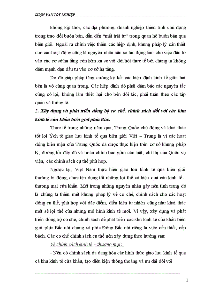 image for page Thực trạng về các khu kinh tế cửa khẩu vùng Đông Bắc
