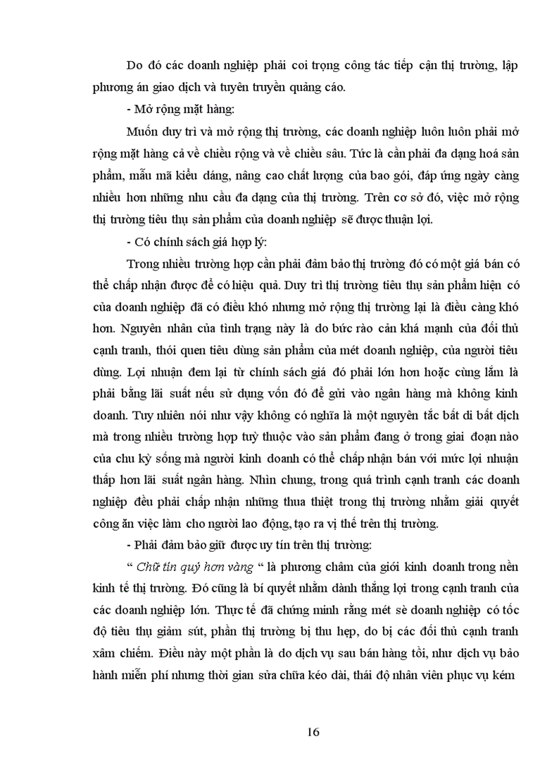 image for page Một số biện pháp nhằm duy trì và mở rộng thị trường tiêu thụ sản phẩm tại Công ty cổ phần Dệt 10 10 1