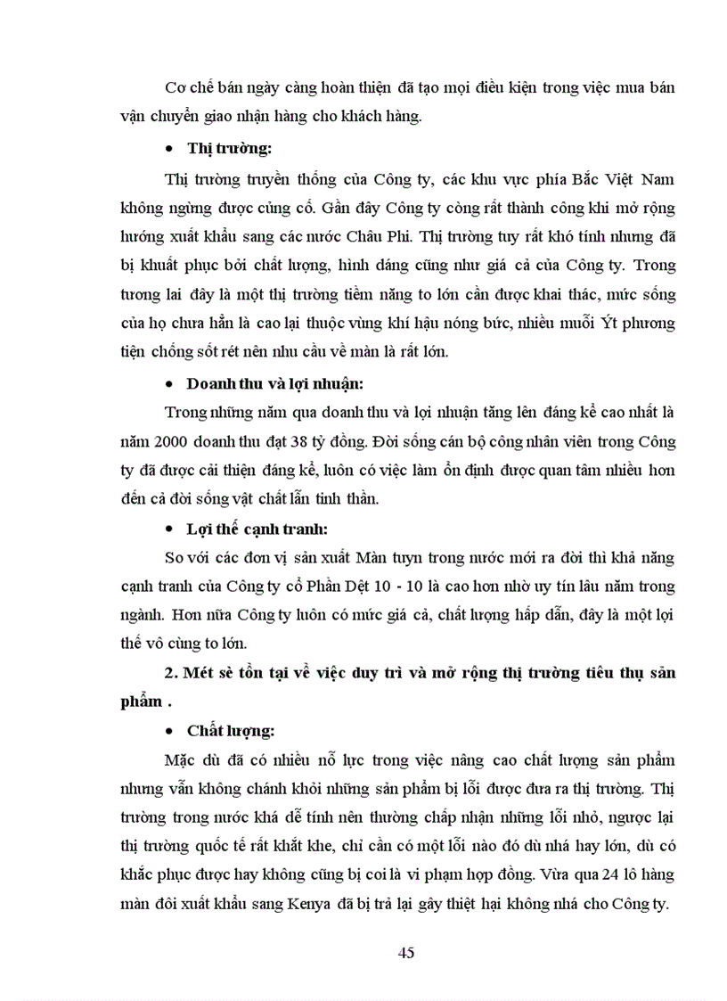 image for page Một số biện pháp nhằm duy trì và mở rộng thị trường tiêu thụ sản phẩm tại Công ty cổ phần Dệt 10 10 1