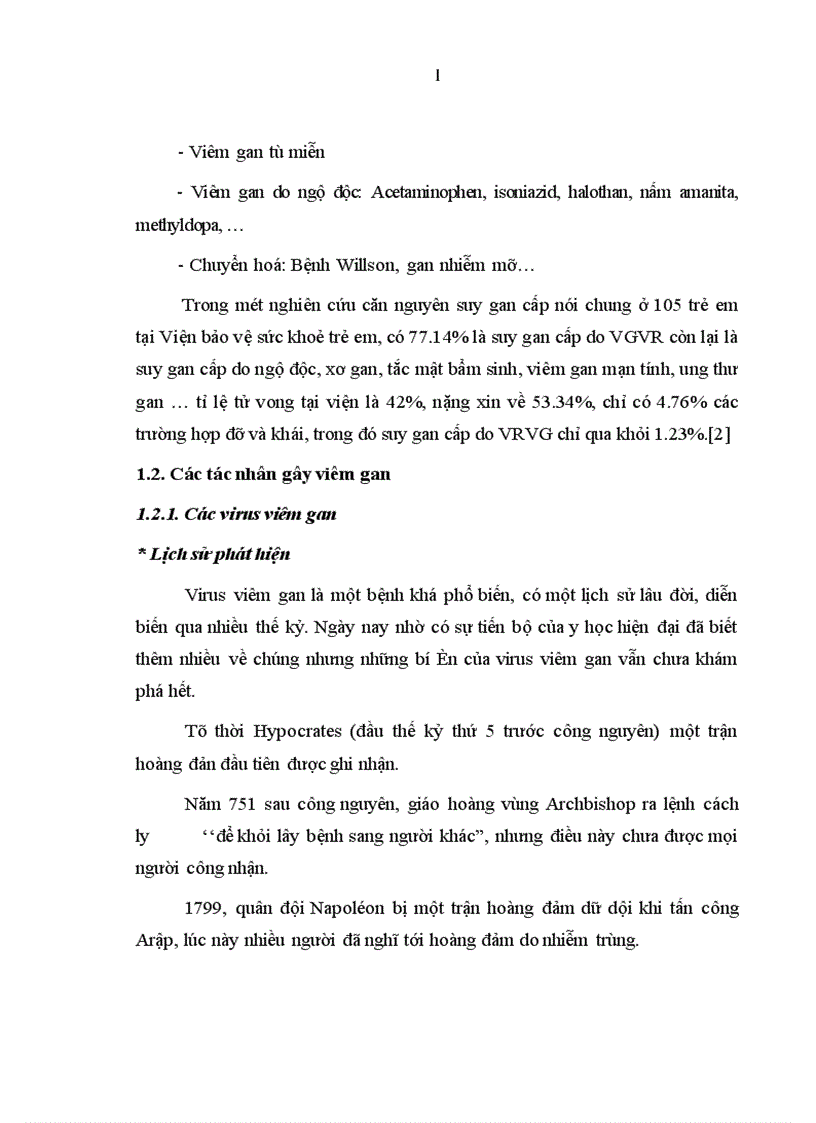 image for page Nghiên cứu đặc điểm lâm sàng cận lâm sàng và một số nguyên nhân suy gan cấp ở trẻ em tại Bệnh viện Nhi Trung Ương