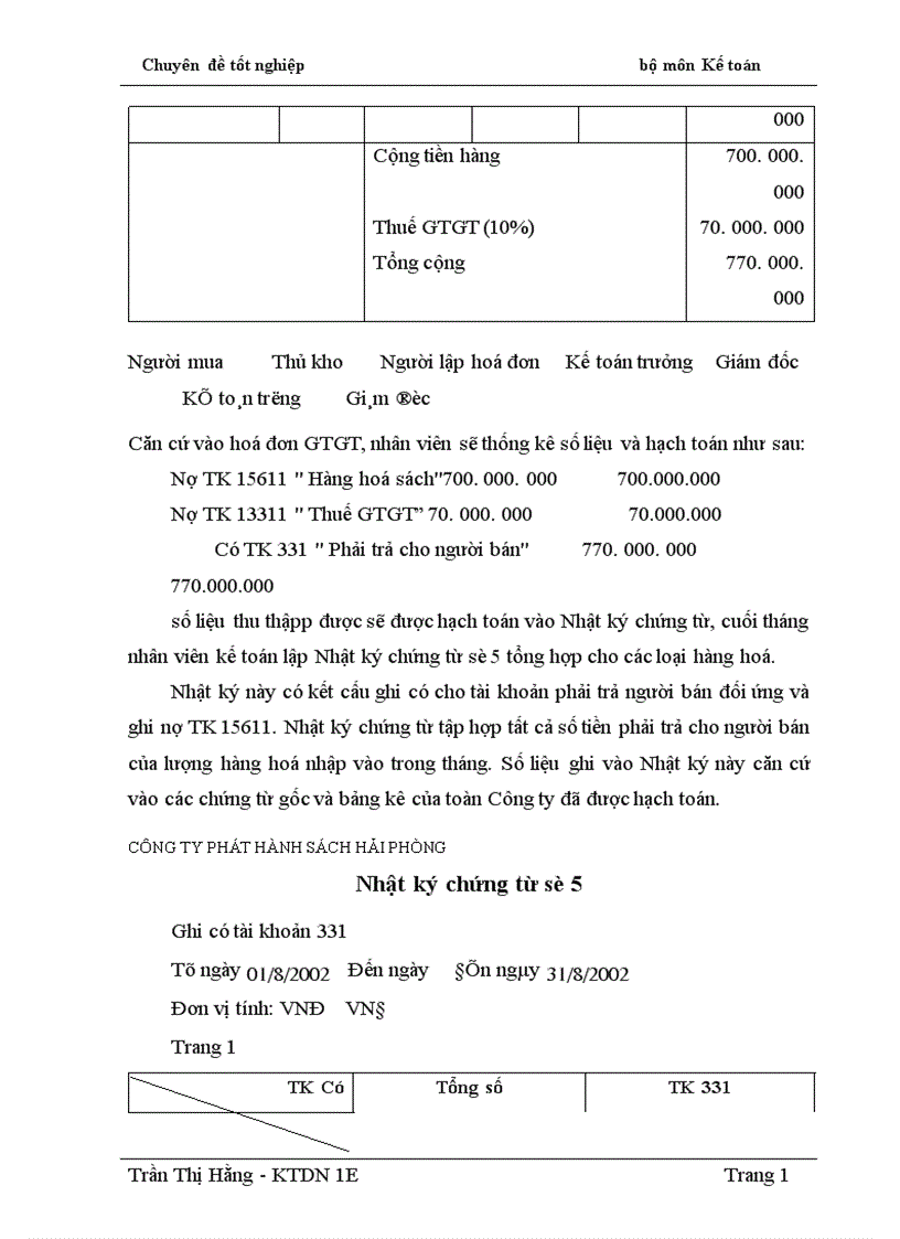 image for page Hoàn thiện công tác kế toán lưu chuyển hàng hoá tại Công ty Phát hành sách Hải Phòng 1