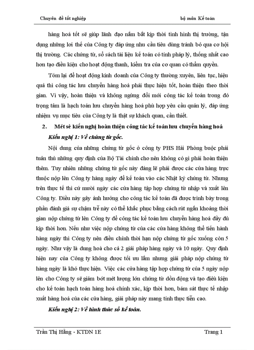 image for page Hoàn thiện công tác kế toán lưu chuyển hàng hoá tại Công ty Phát hành sách Hải Phòng 1