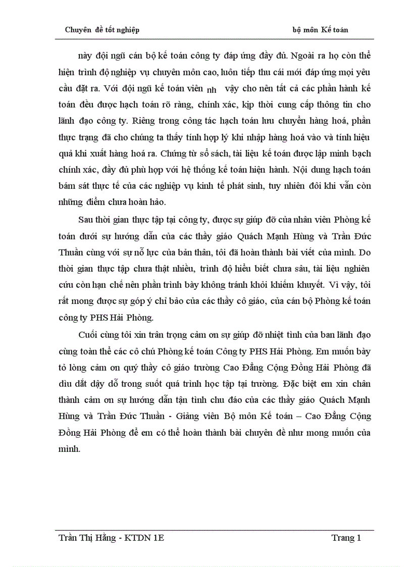 image for page Hoàn thiện công tác kế toán lưu chuyển hàng hoá tại Công ty Phát hành sách Hải Phòng 1