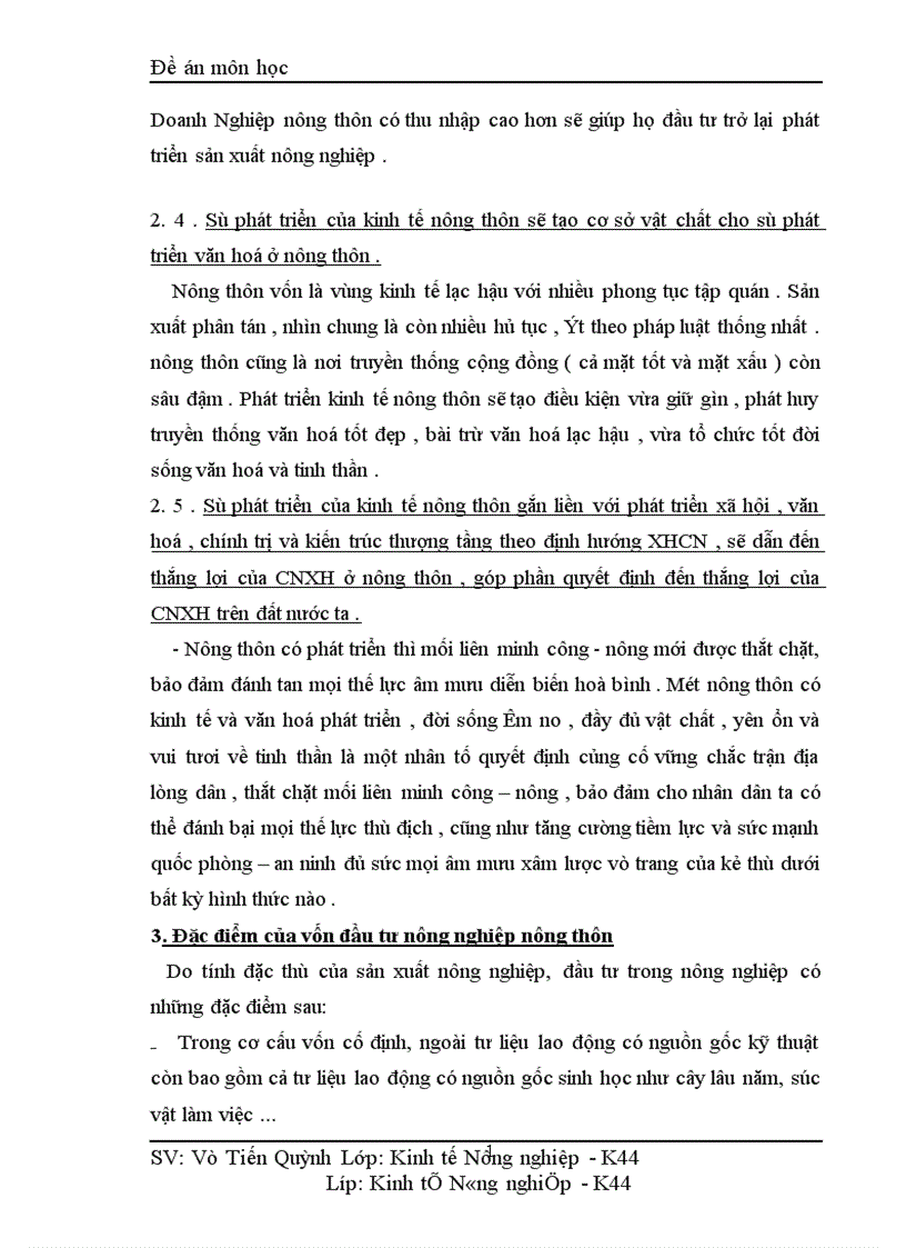 image for page Thực trạng và giải pháp sử dụng vốn đầu tư cho nông nghiệp nông thôn 1