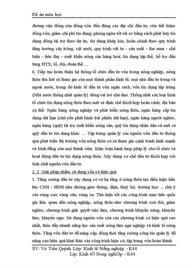 image for page Thực trạng và giải pháp sử dụng vốn đầu tư cho nông nghiệp nông thôn 1