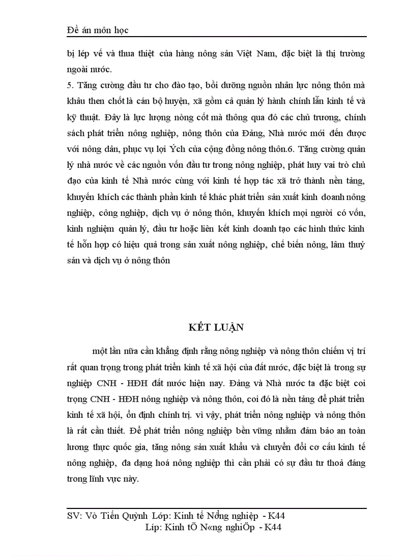 image for page Thực trạng và giải pháp sử dụng vốn đầu tư cho nông nghiệp nông thôn 1