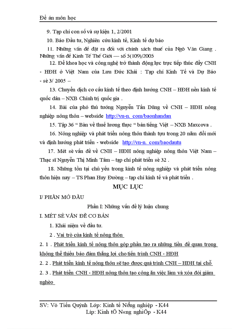 image for page Thực trạng và giải pháp sử dụng vốn đầu tư cho nông nghiệp nông thôn 1