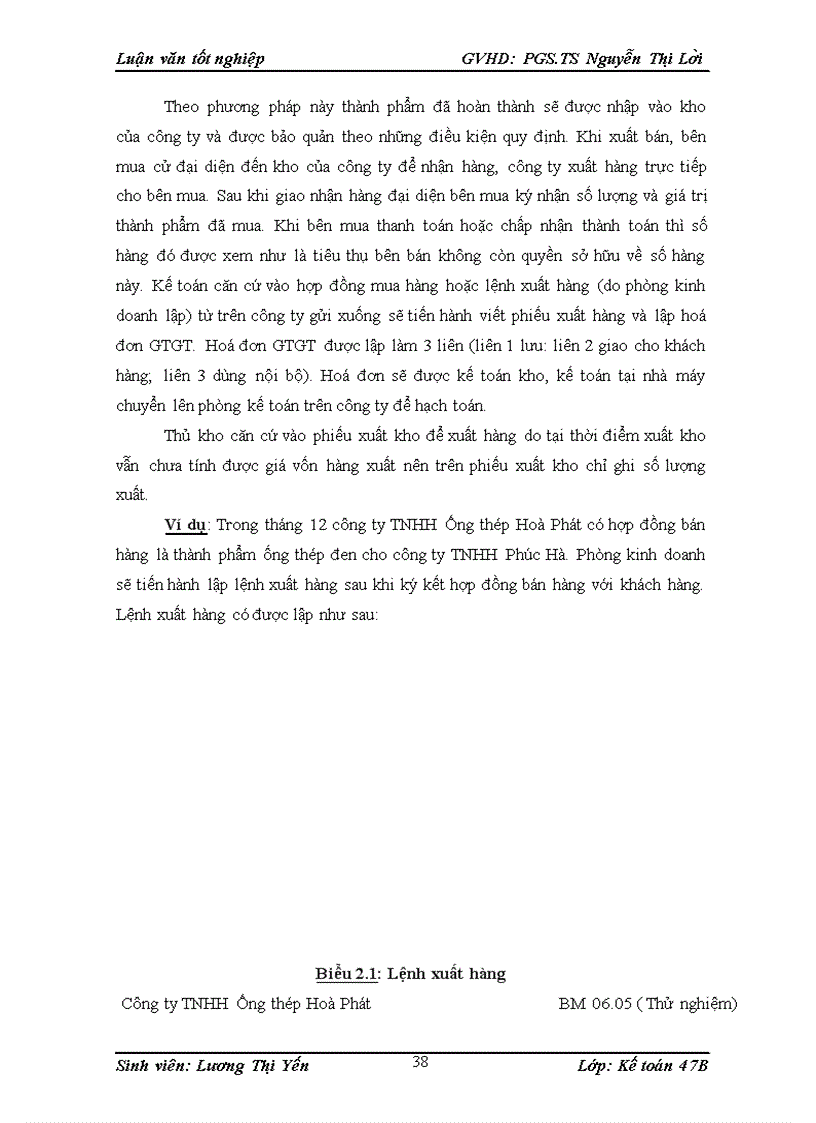 image for page Hoa n thiê n kê toa n tiêu thu tha nh phâ m va xa c đi nh kê t qua tiêu thu tha nh phâ m ta i công ty TNHH Ô ng the p Ho a Pha t
