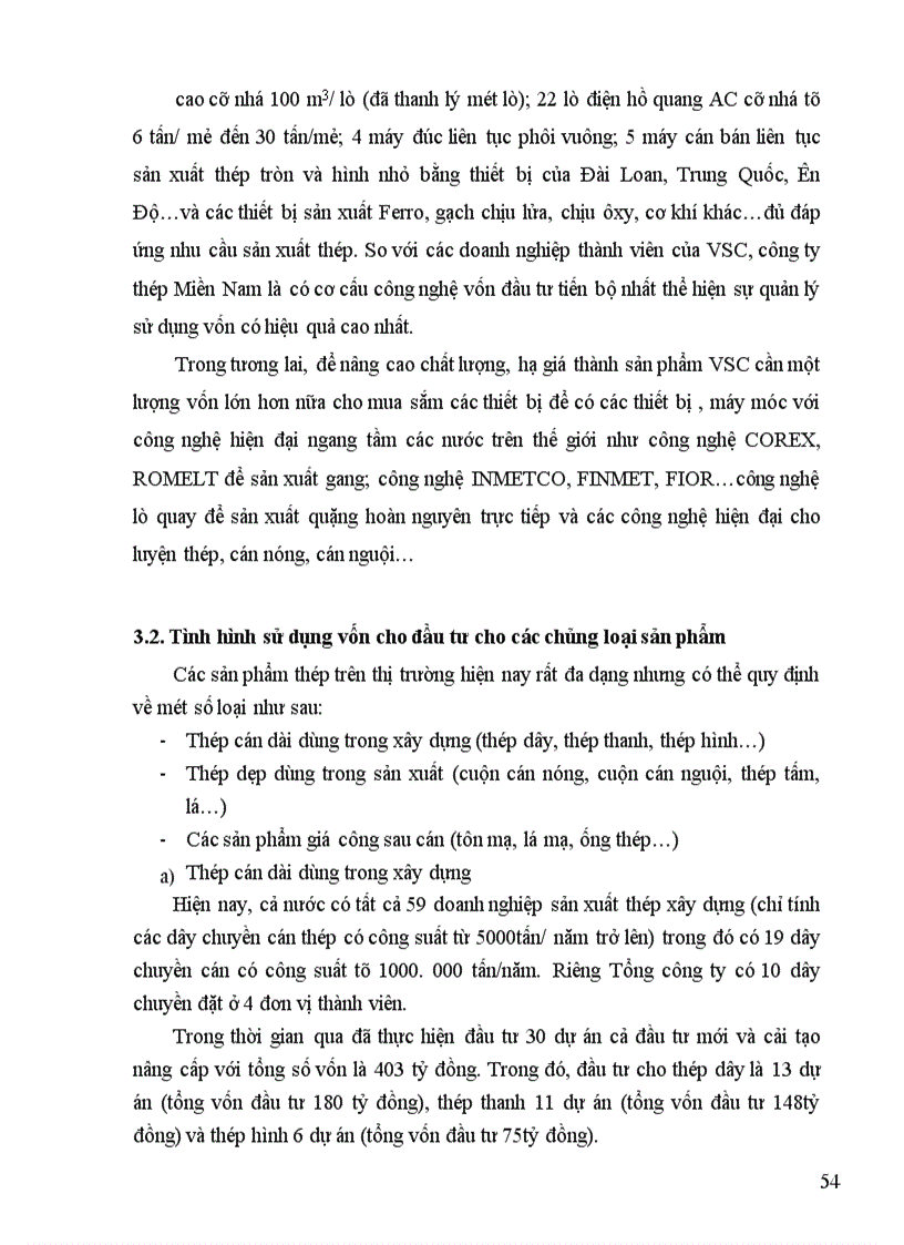 image for page Thực trạng huy động và sử dụng vốn ở Tổng Công ty Thép Việt Nam