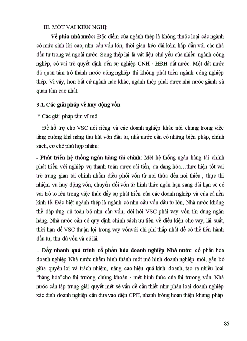 image for page Thực trạng huy động và sử dụng vốn ở Tổng Công ty Thép Việt Nam