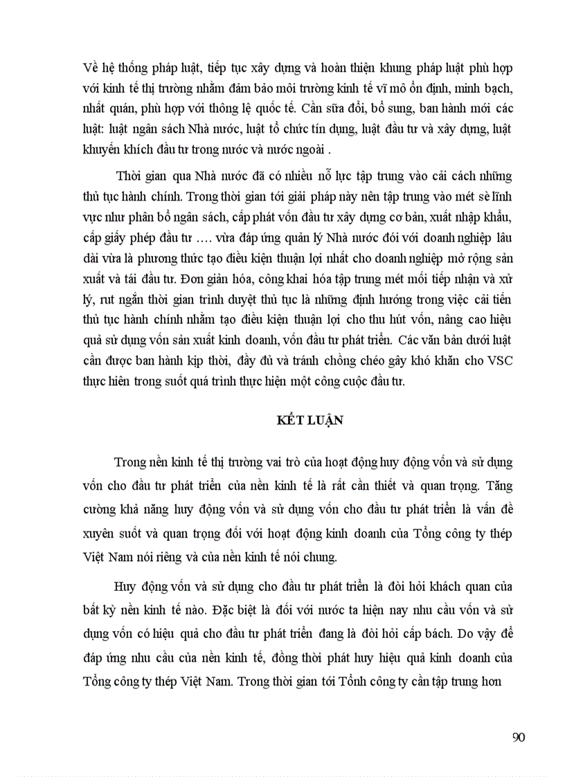 image for page Thực trạng huy động và sử dụng vốn ở Tổng Công ty Thép Việt Nam