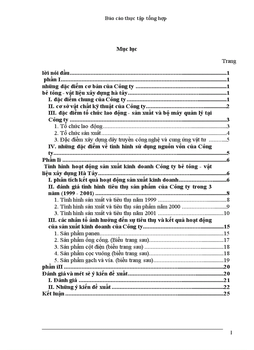 image for page Báo cáo thực tập tổng hợp tại Công ty Bê tông vật liệu xây dựng Hà Tây