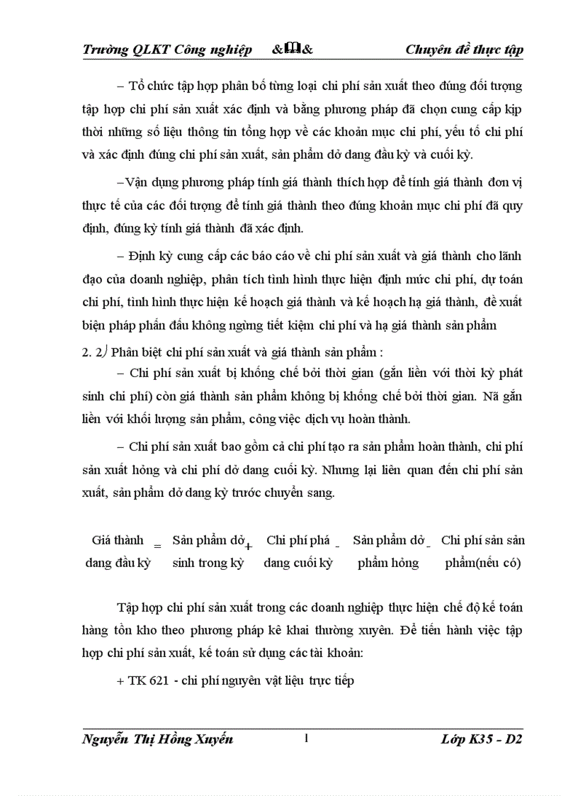 image for page Kế toán tập hợp chi phí sản xuất và tính giá thành sản phẩm 1