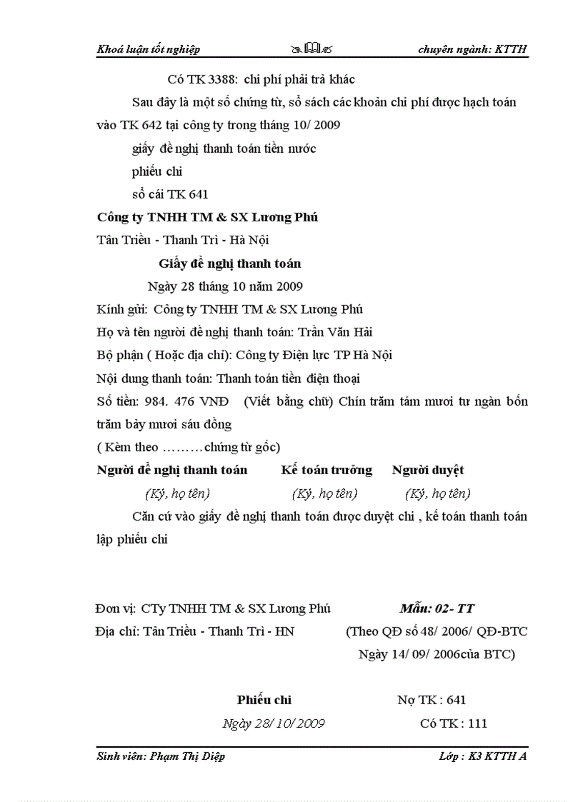 image for page Kế toán tiêu thụ hàng hóa và xác định kết quả tiêu thụ tại công ty TNHH Thương Mại Và Sản Xuất Lương Phú 1