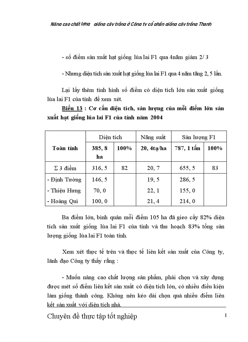 image for page Nâng cao chất lượng giống cây trồng ở Công ty cổ phần giống cây trồng Thanh Hóa 1