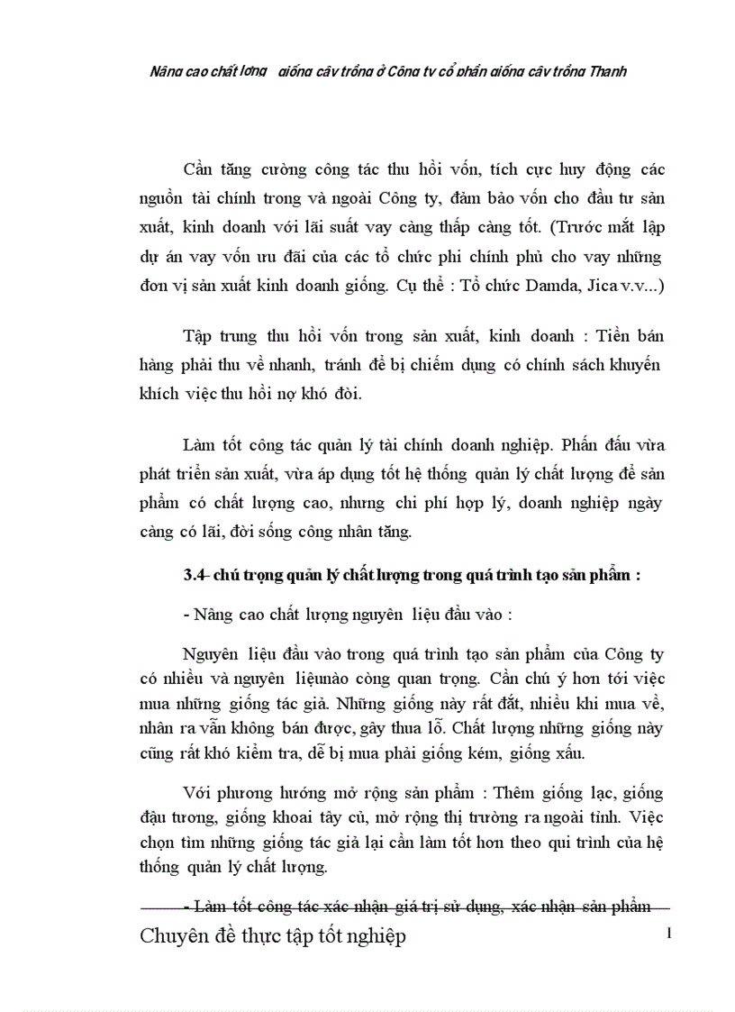 image for page Nâng cao chất lượng giống cây trồng ở Công ty cổ phần giống cây trồng Thanh Hóa 1