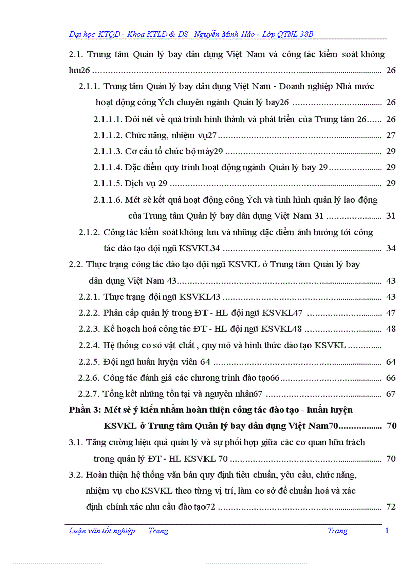 image for page Hoàn thiện công tác đào tạo đội ngũ Kiểm soát viên không lưu ở Trung tâm Quản lý bay dân dụng Việt Nam 1