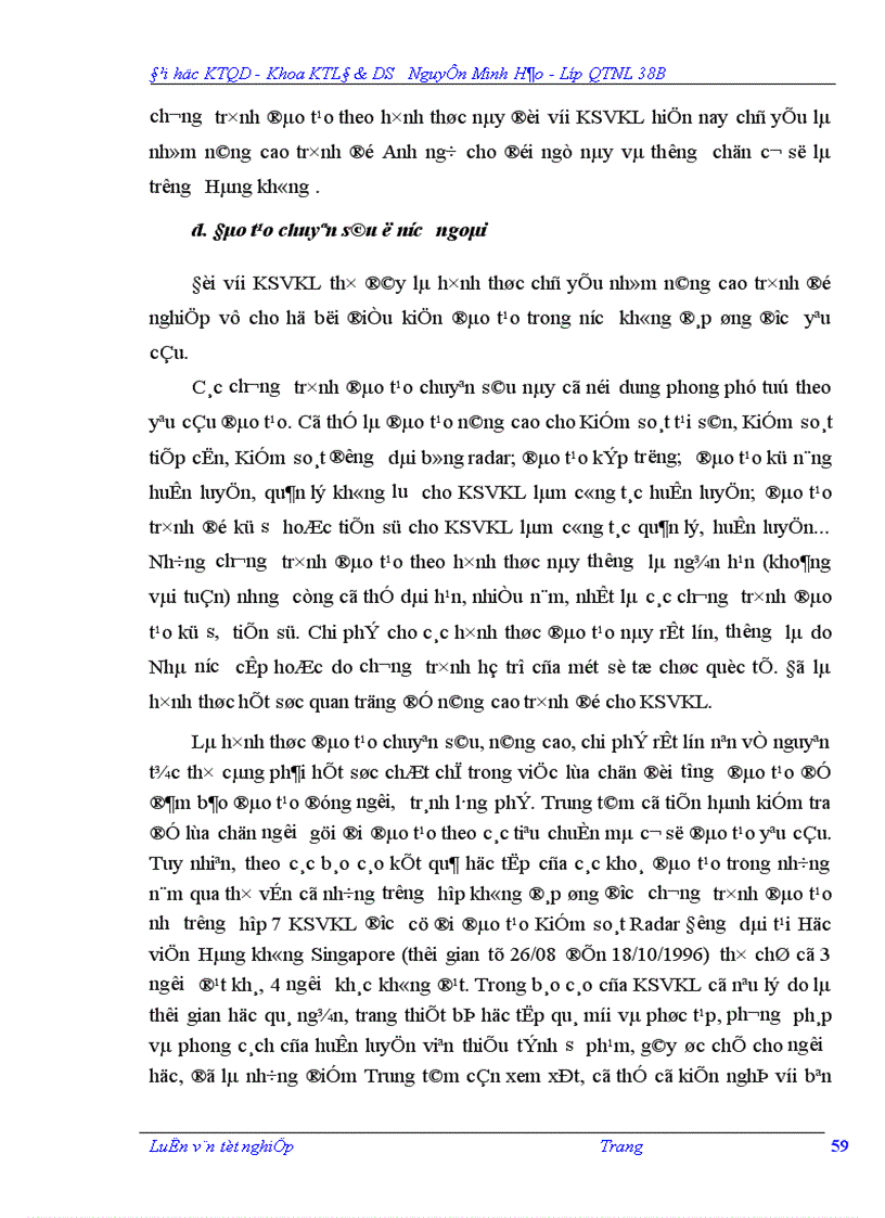 image for page Hoàn thiện công tác đào tạo đội ngũ Kiểm soát viên không lưu ở Trung tâm Quản lý bay dân dụng Việt Nam 1