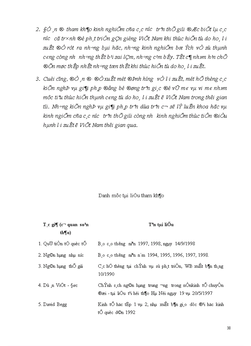 image for page Tự do hoá lãi suất trong điều kiện nền kinh tế Việt Nam 1