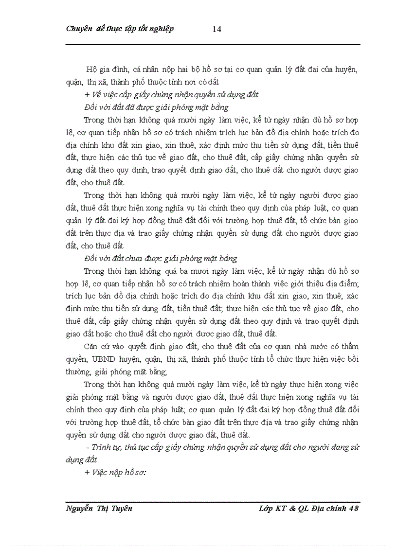 image for page Công tác cấp giấy chứng nhận quyền sử dụng đất trên địa bàn huyện Diễn Châu tỉnh Nghệ An