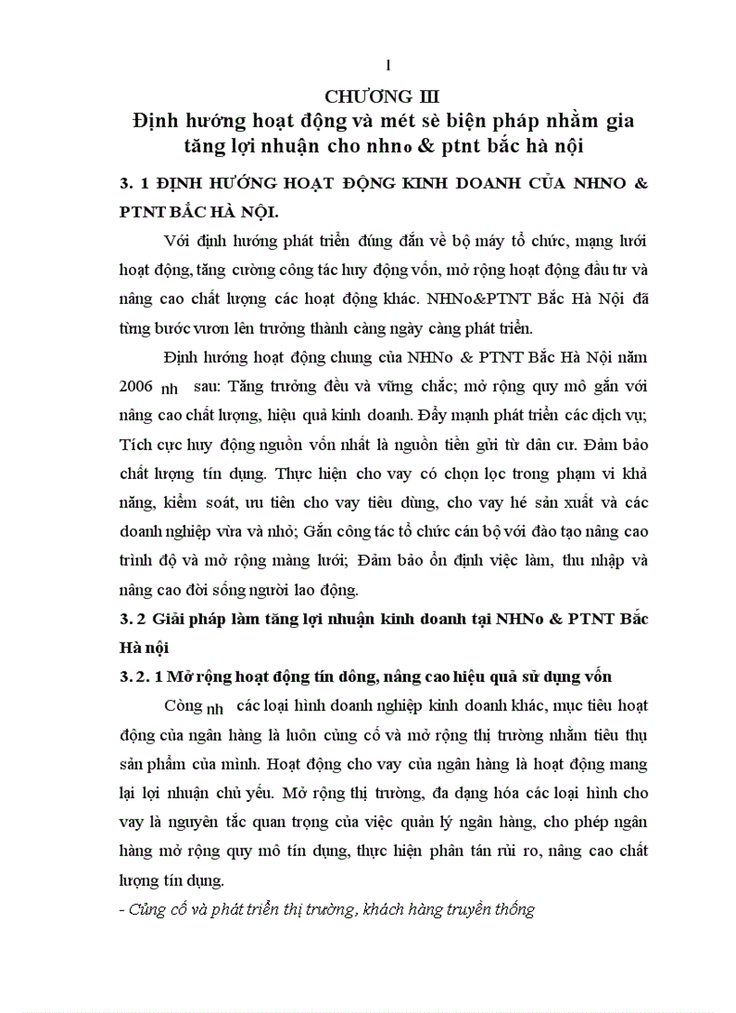 image for page Giải pháp chủ yếu để tăng lợi nhuận tại Ngân hàng nông nghiệp và phát triển nông thôn chi nhánh Bắc Hà Nội 1