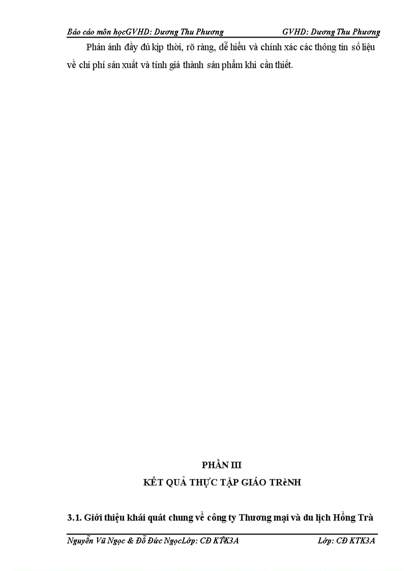 image for page Kế toán tập hợp chi phí sản xuất và tính giá thành sản phẩm tại Công ty Thương mại và Du lịch Hồng Trà 1