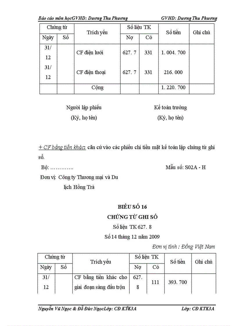 image for page Kế toán tập hợp chi phí sản xuất và tính giá thành sản phẩm tại Công ty Thương mại và Du lịch Hồng Trà 1