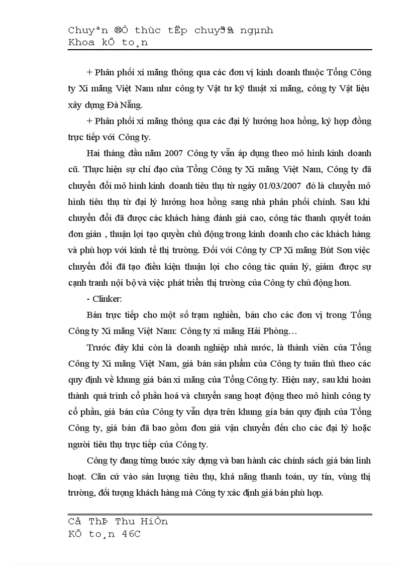 image for page Hoàn thiện kế toán chi phí doanh thu và xác định kết quả tiêu thụ tại Công ty Cổ phần Xi măng Bút Sơn 1