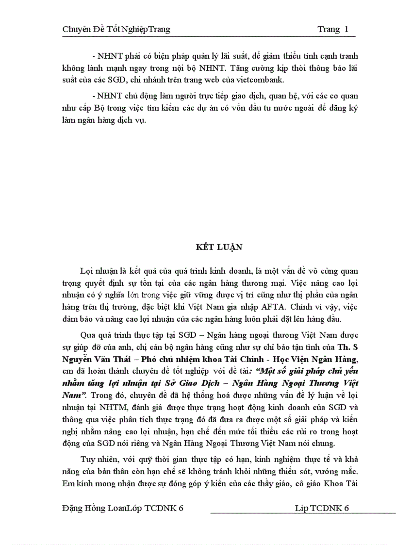 image for page Một số giải pháp chủ yếu nhằm tăng lợi nhuận tại SGD Ngân hàng ngoại thương Việt Nam